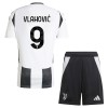 Original Trikotsatz Juventus Vlahovic 9 Heimtrikot 2024-25 Für Kinder